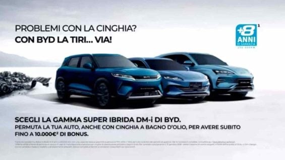 Propaganda da BYD alfinetando a Stellantis