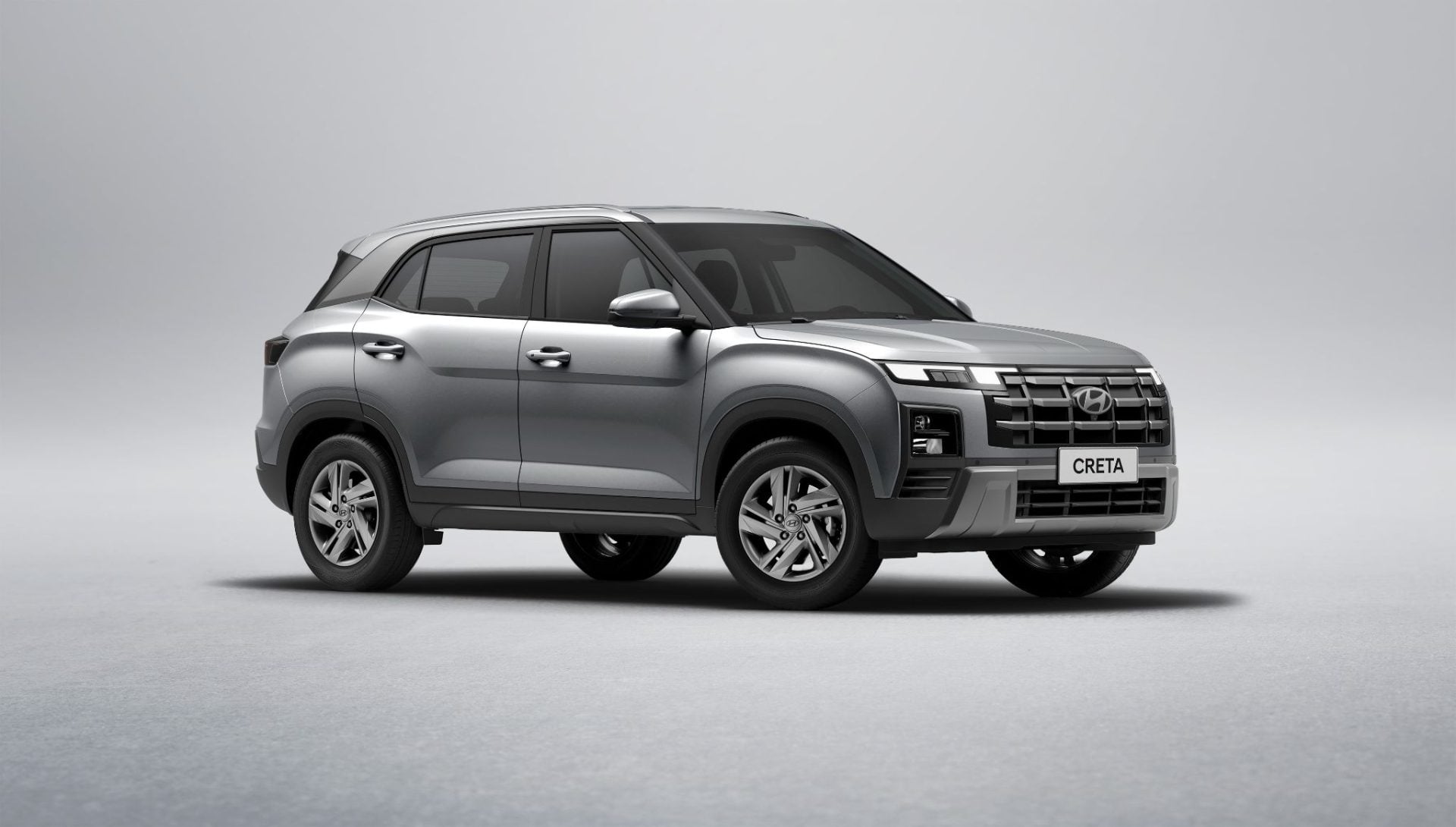 Hyundai Creta Action 2026 Prata Brisk frente parado