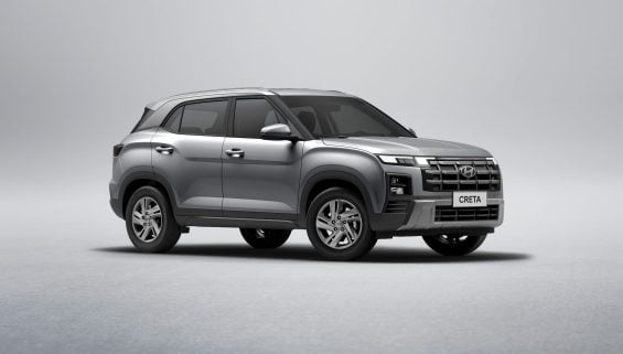 Hyundai Creta Action 2026 Prata Brisk frente parado