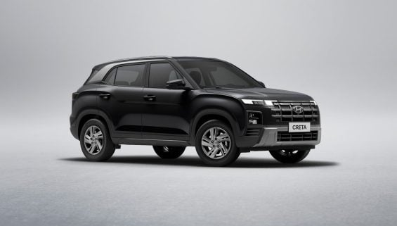 Hyundai Creta Action 2026 preto Ebony frente parado