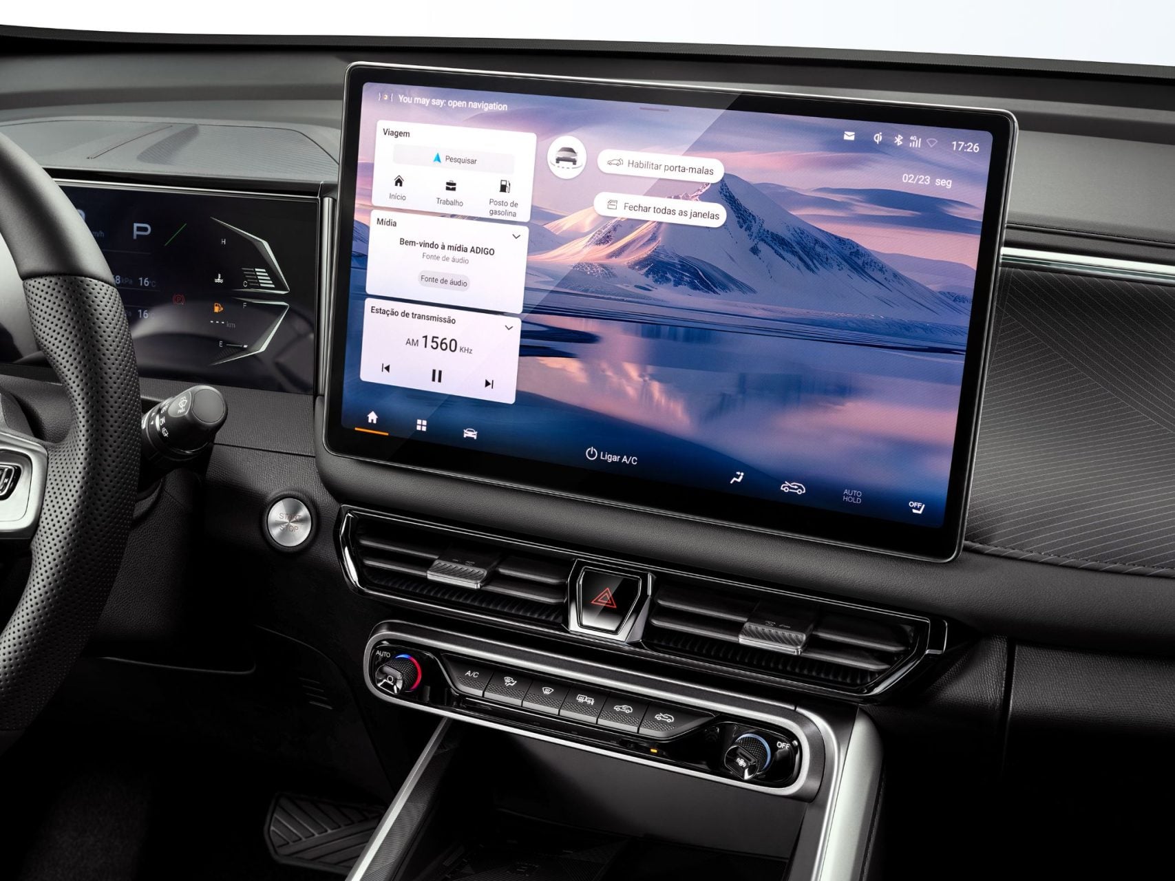 GAC GS3 2026 interior central multimídia