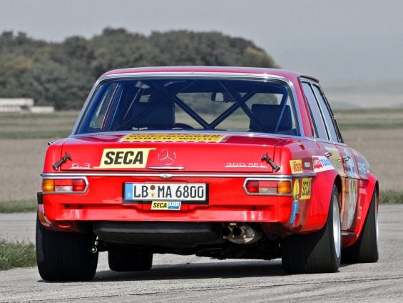 mercedes benz amg 300 sel 6 3 race car RED PIG