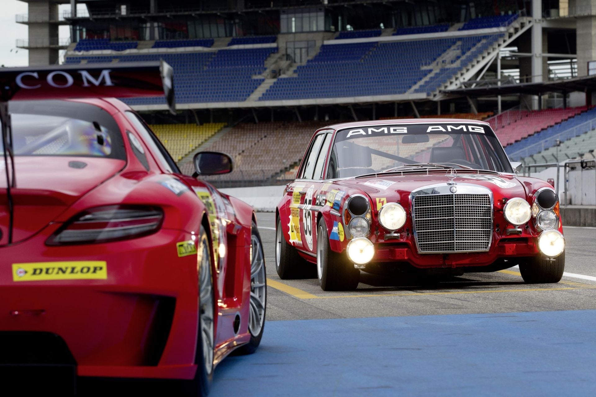 mercedes benz amg 300 sel 6 3 race car 3 RED PIG