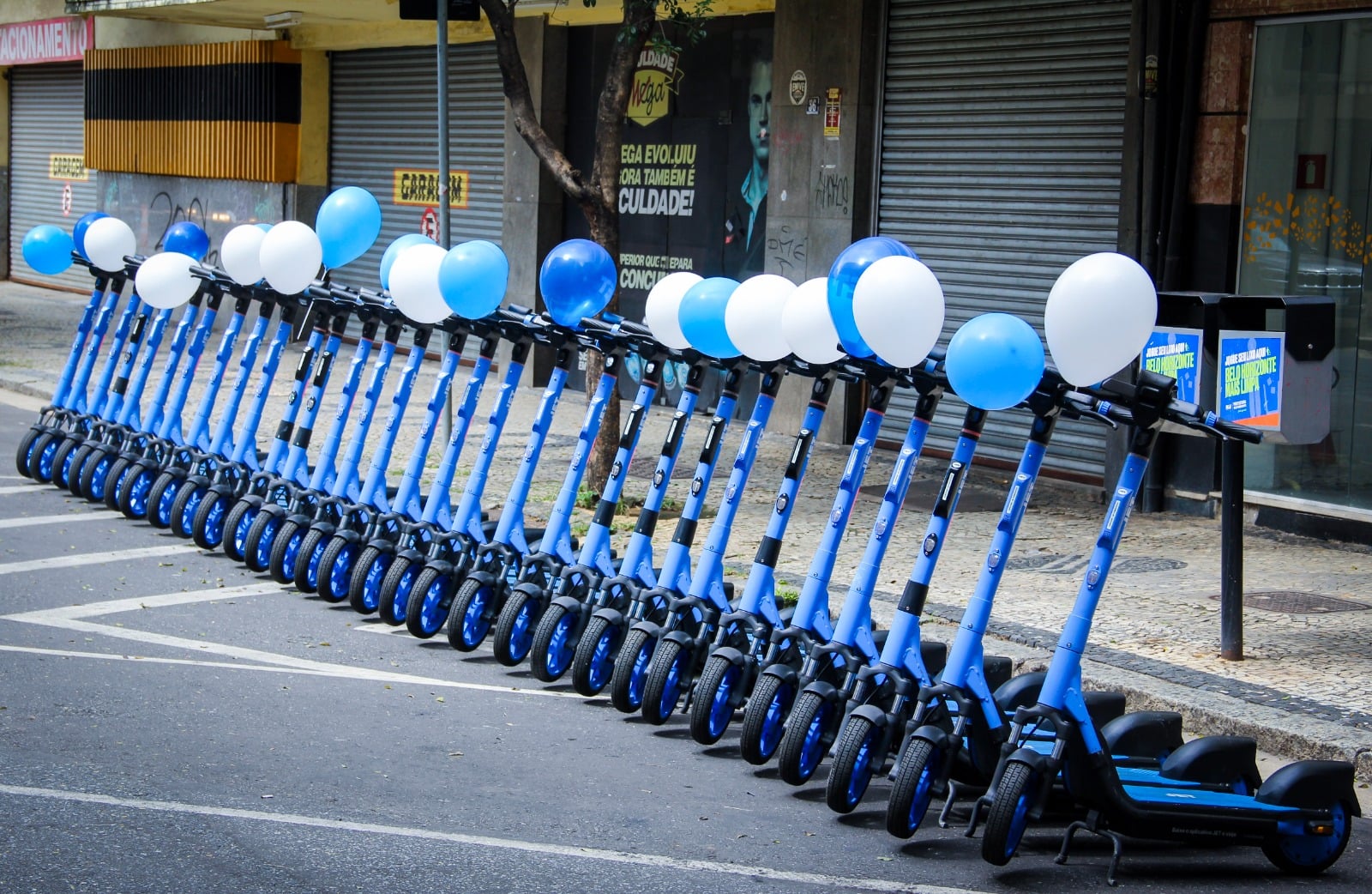 Patinetes elétricos compartilhados JET lançamento em BH