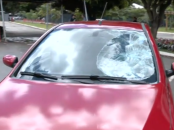 acidente prova do Detran goiânia Reprodução TV Anhanguera