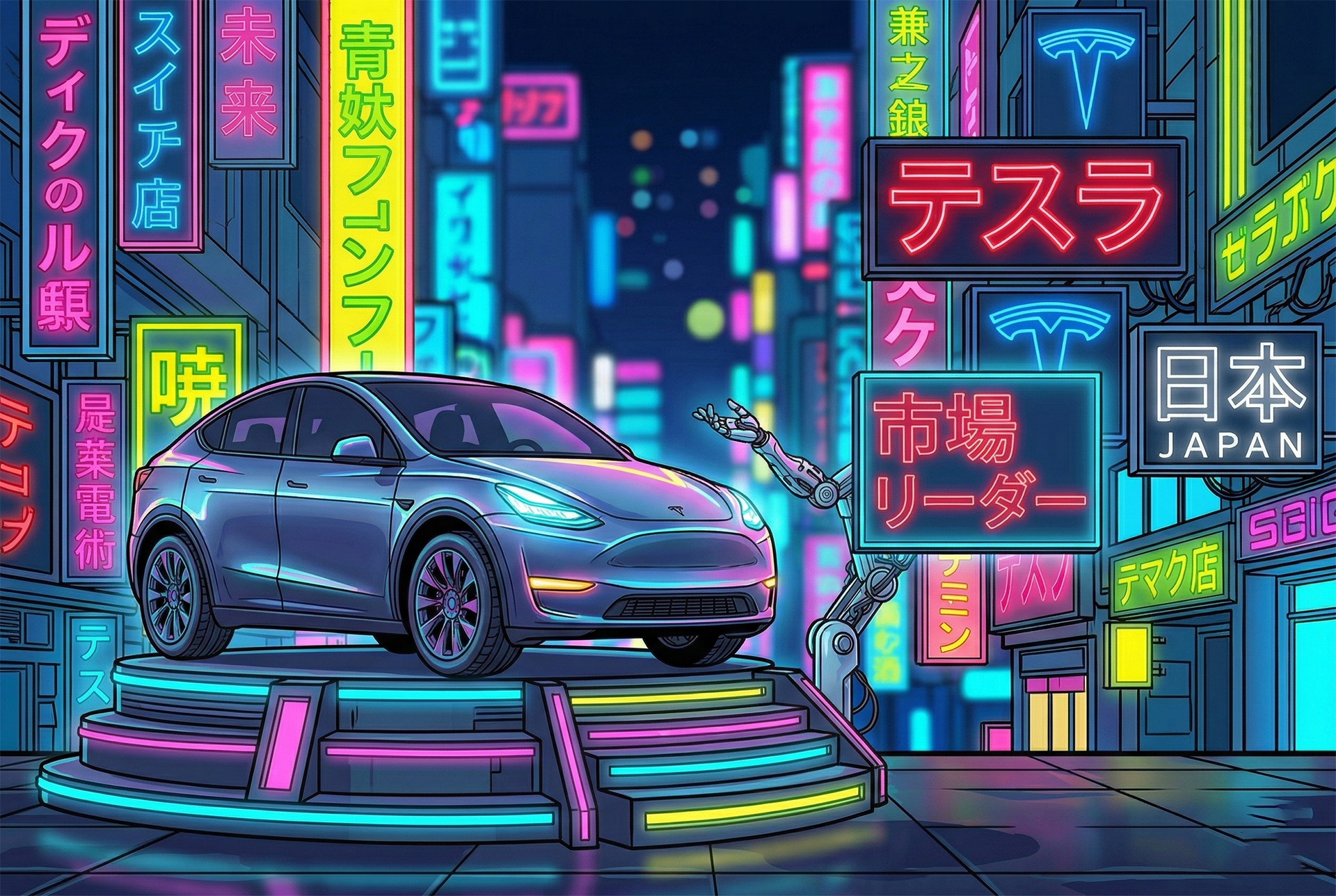 Tesla agora mira num mercado inesperado para ser líder: o Japão