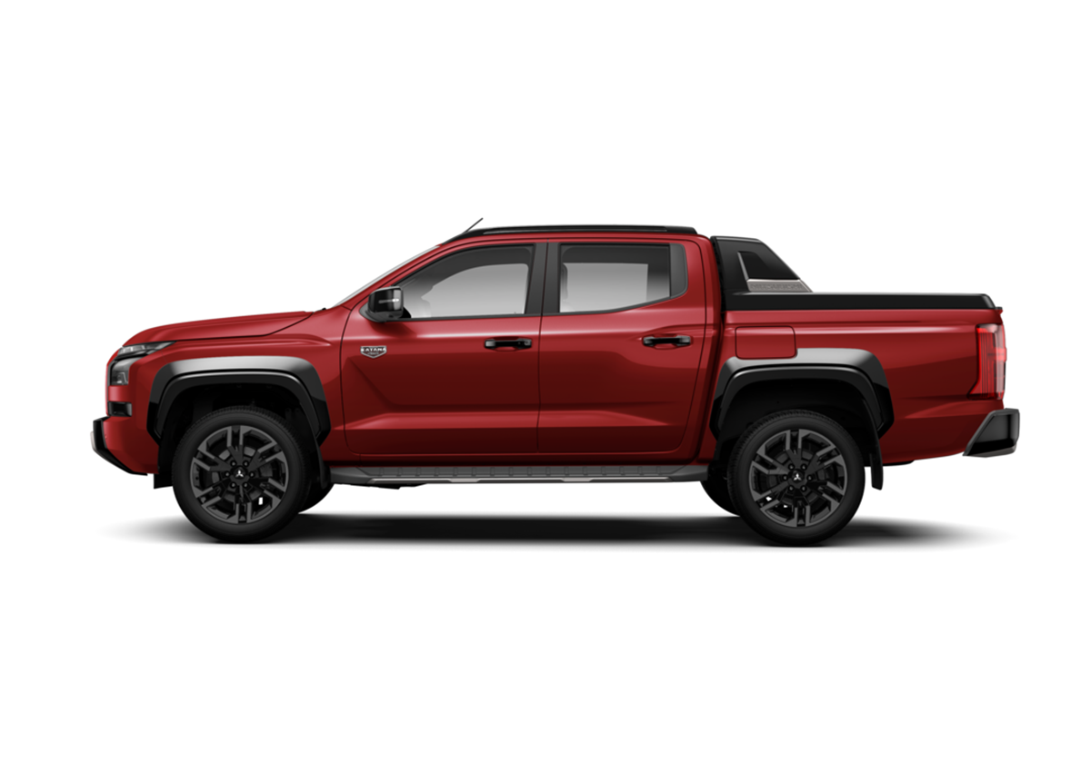 Mitsubishi Triton Katana 2027 vermelha lateral