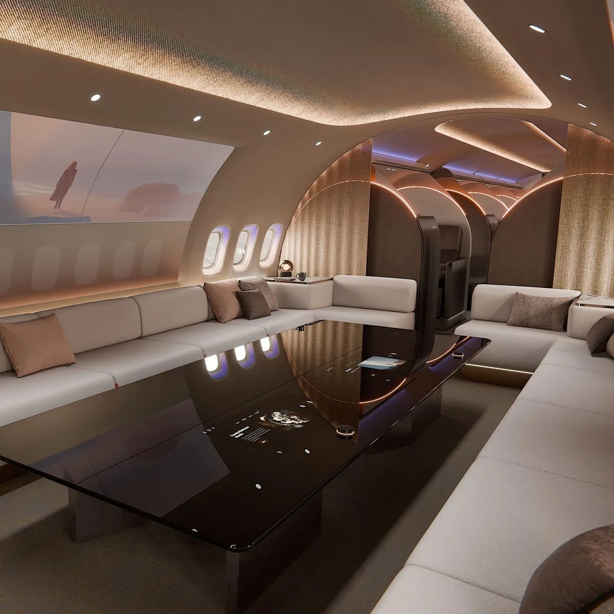 BMW e lufthansa apresentam jato de luxo inspirado em design automotivo (10)
