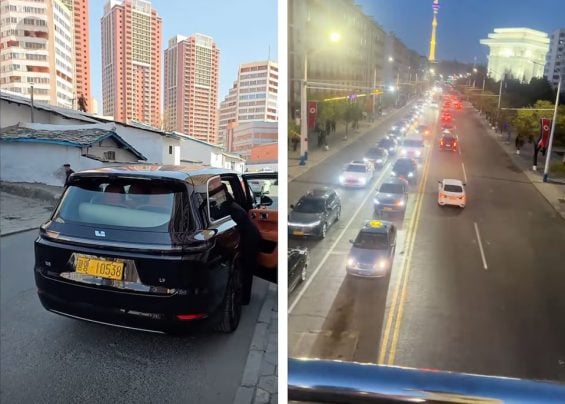 Corea del Norte libera coches particulares y Pyongyang sufre por el tráfico (3)