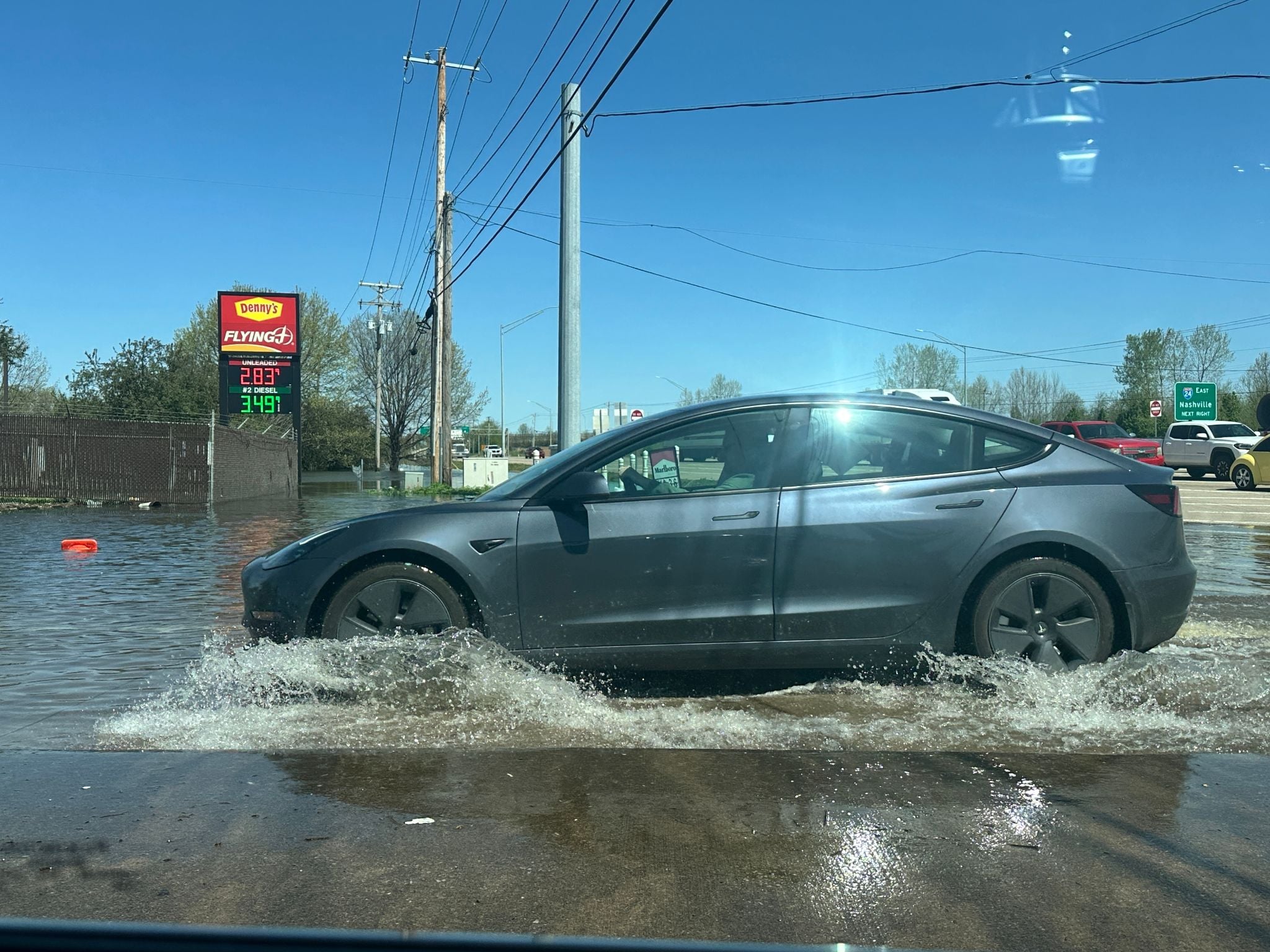 Clarksville,,Tn,,Usa, ,April,8,,2025:,Car,Driving,Through