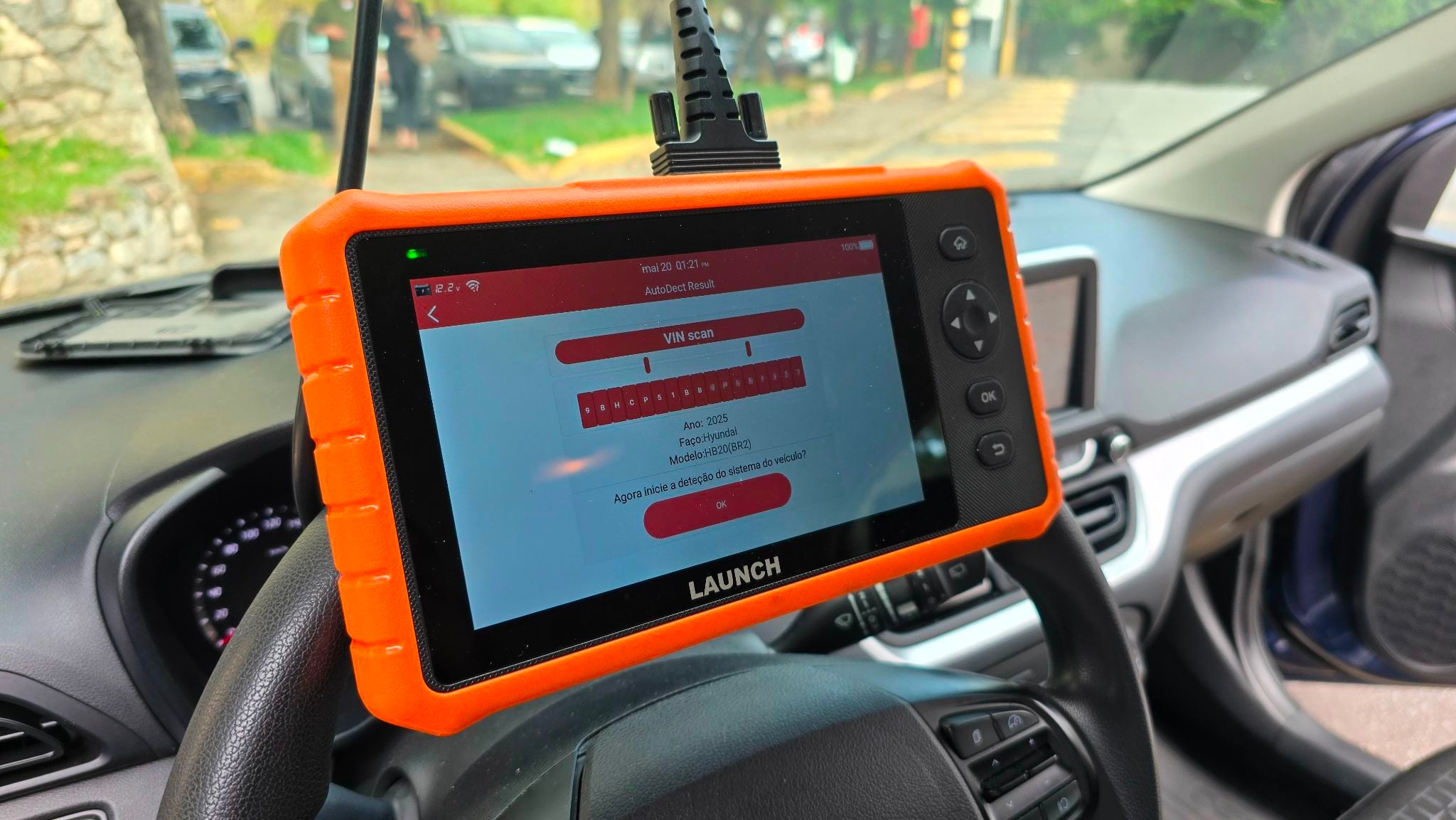 scanner conectado em hyundai hb20