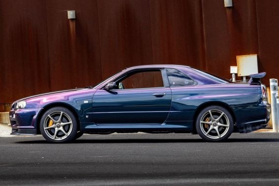 Nissan Skyline GT R R34 V Spec raro de 1999 2