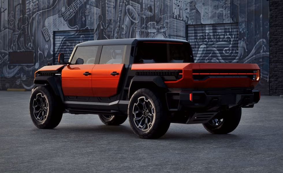 GMC revela conceitos elétricos menores do Hummer com foco em tecnologia off road 3