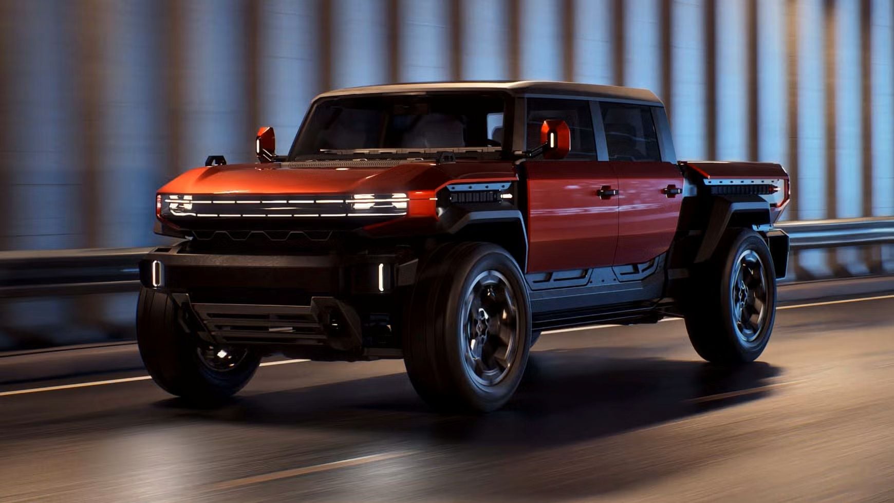 GMC revela conceitos elétricos menores do Hummer com foco em tecnologia off road