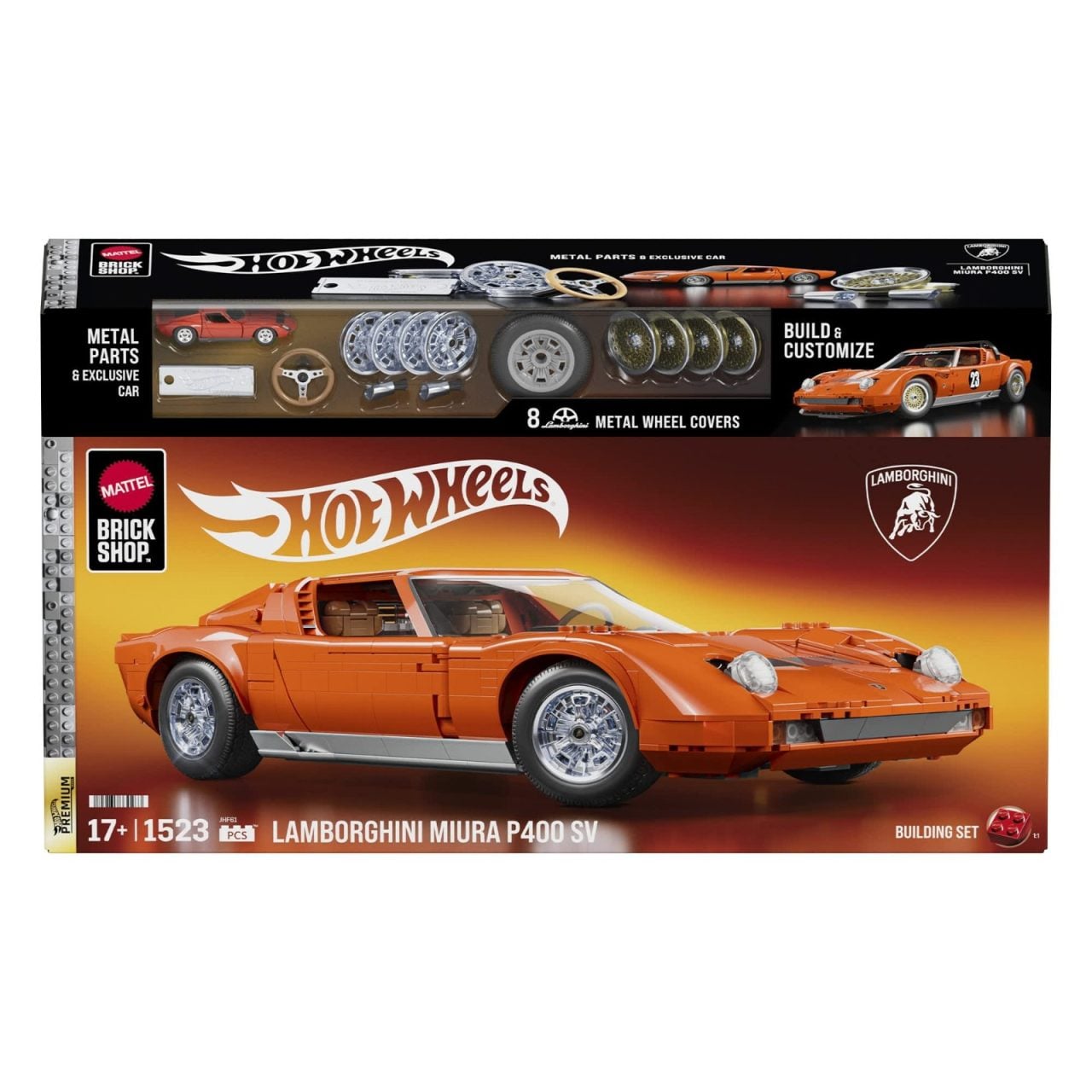 Mattel Brick Shop Hot Wheels Lamborghini Miura P400 SV (3)