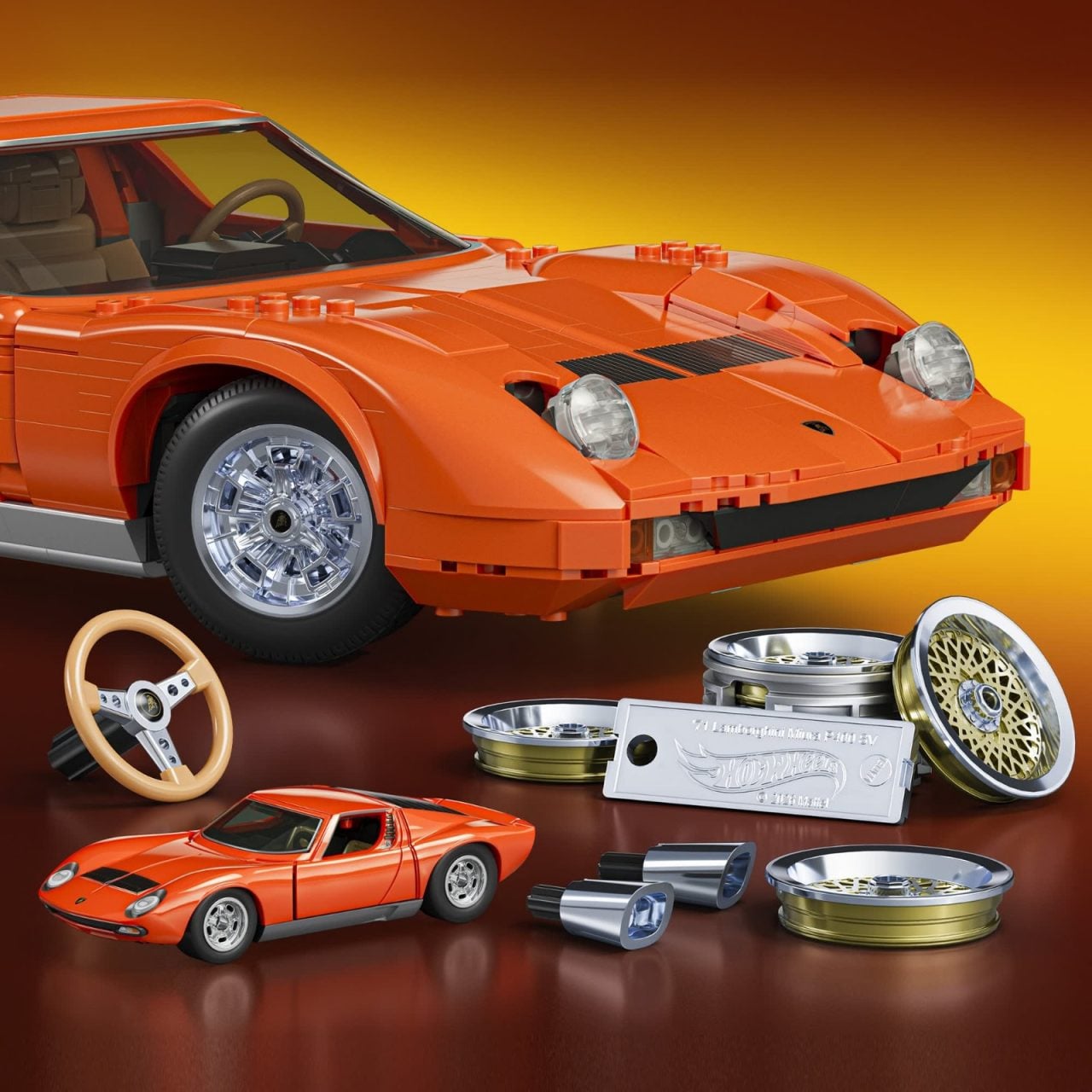 Mattel Brick Shop Hot Wheels Lamborghini Miura P400 SV (4)
