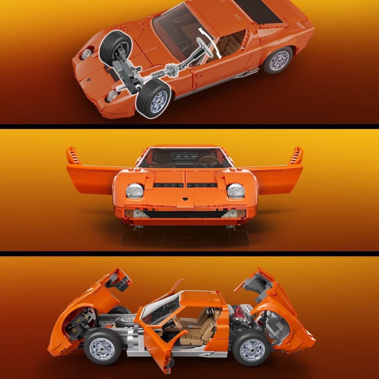 Mattel Brick Shop Hot Wheels Lamborghini Miura P400 SV (7)