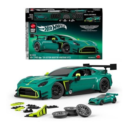 Mattel Brick Shop Hot Wheels ’24 Aston Martin Vantage GT3