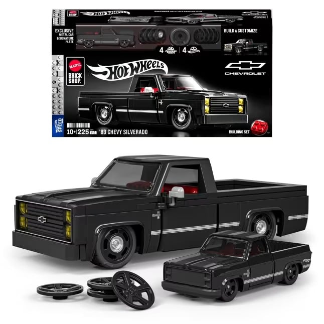 Mattel Brick Shop Hot Wheels ’83 Chevy Silverado Building
