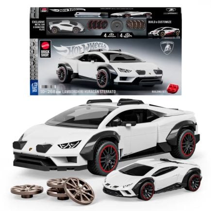 Mattel Brick Shop Hot Wheels Lamborghini Huracan Sterrato Building