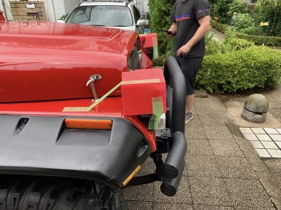 Jeep Wrangler YJ com faróis improvisados de papelão (6)
