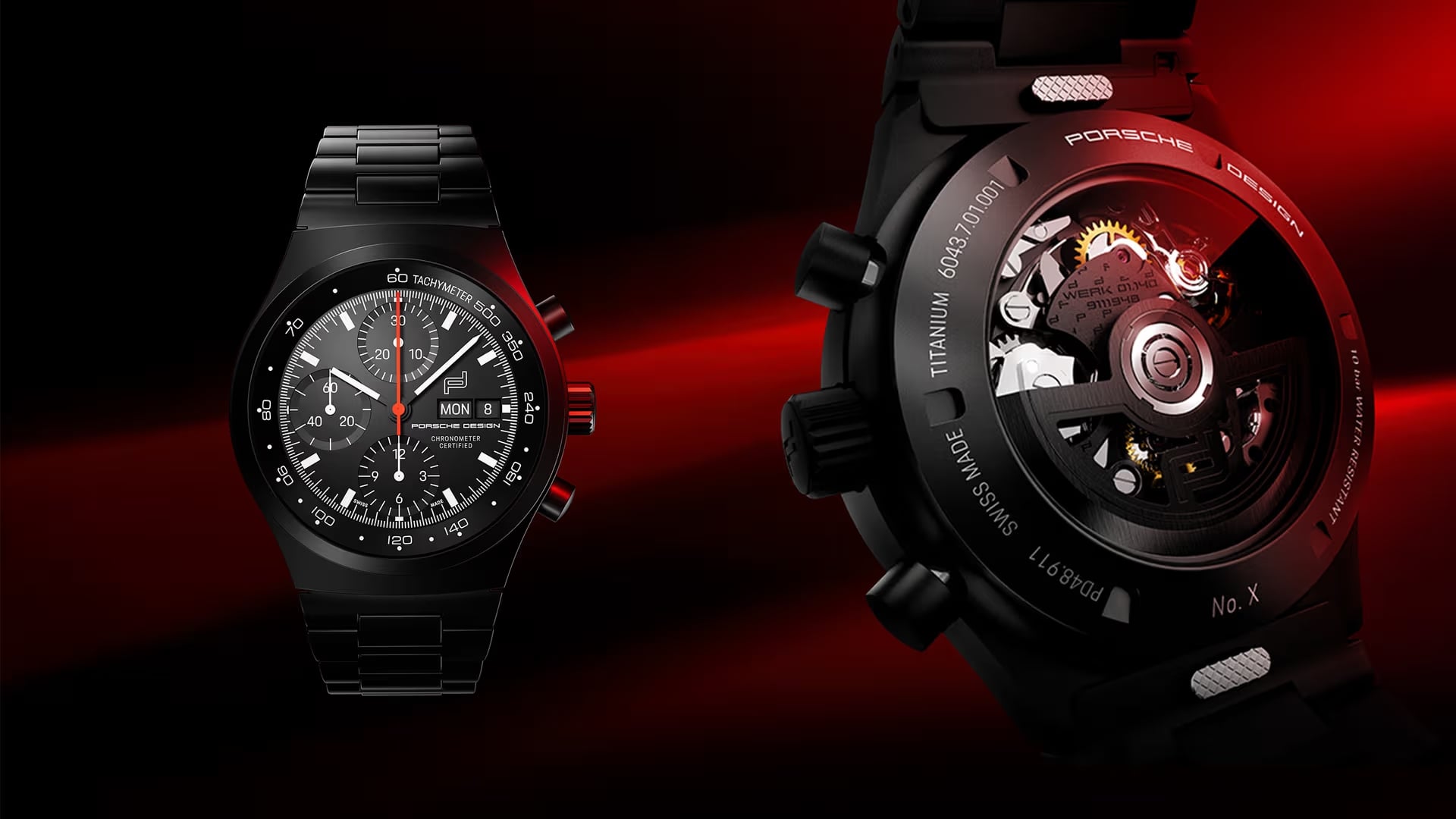 Porsche Design relógio Chronograph 1 All Black Porsche Design relógio Chronograph 1 All Black