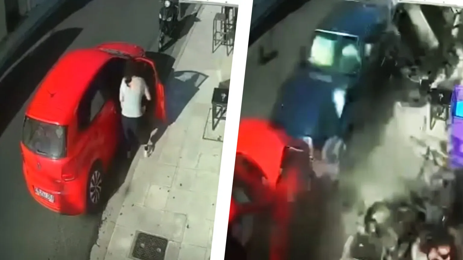 Dois segundos: o tempo que essa mãe teve para salvar a filha de um Mercedes desgovernado