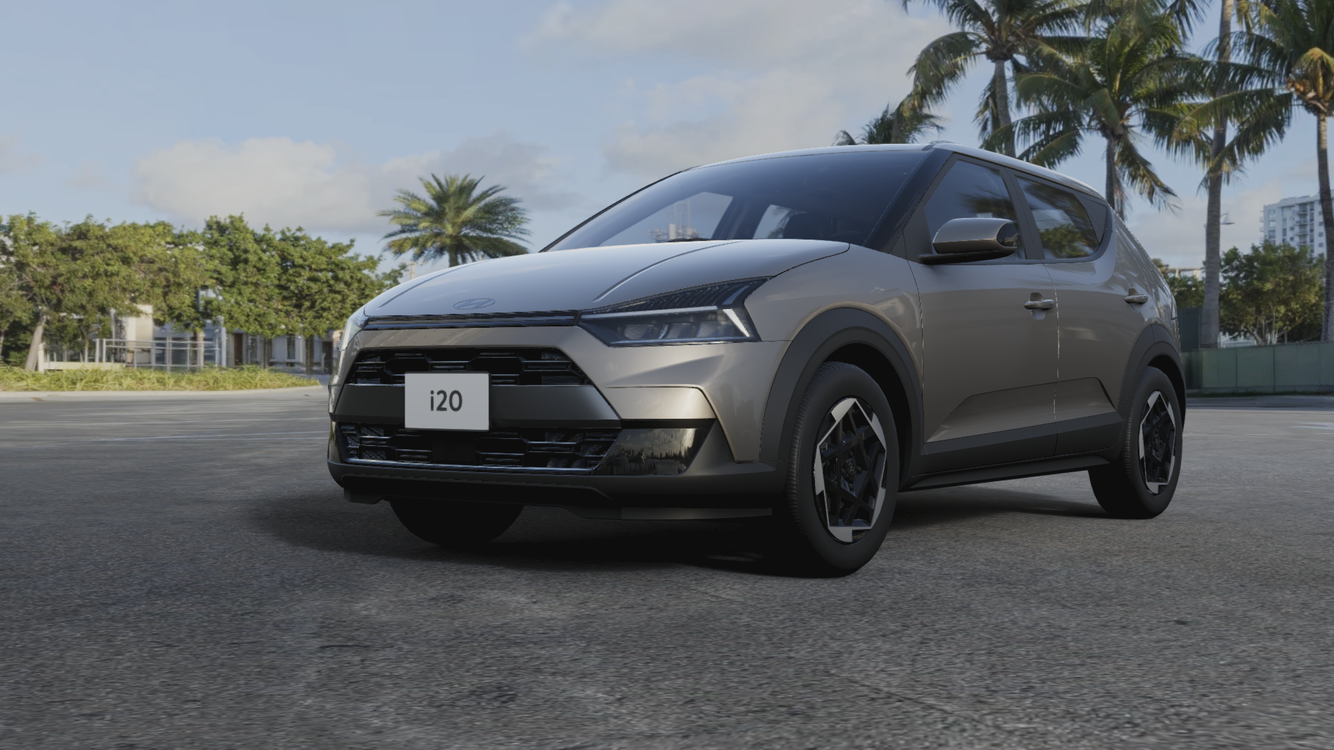 Hyundai i20 Platinum TGDI cinza silk frente
