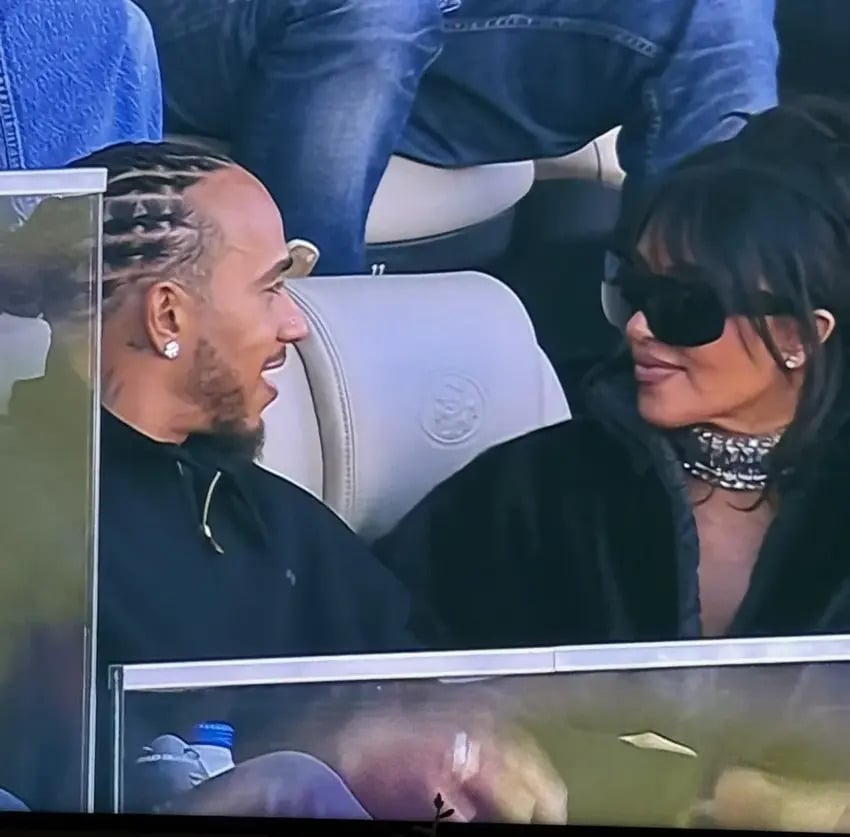 hamilton kim kardashian super bowl F1 WAGs