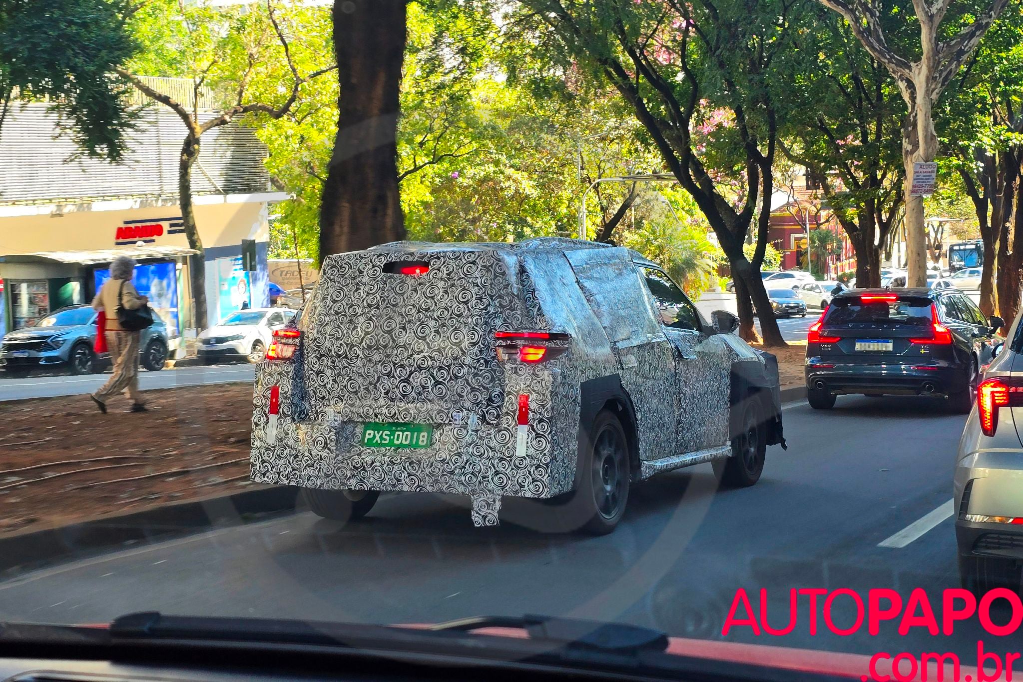 Fiat F2U novo pulse grizzly mula de testes traseira
