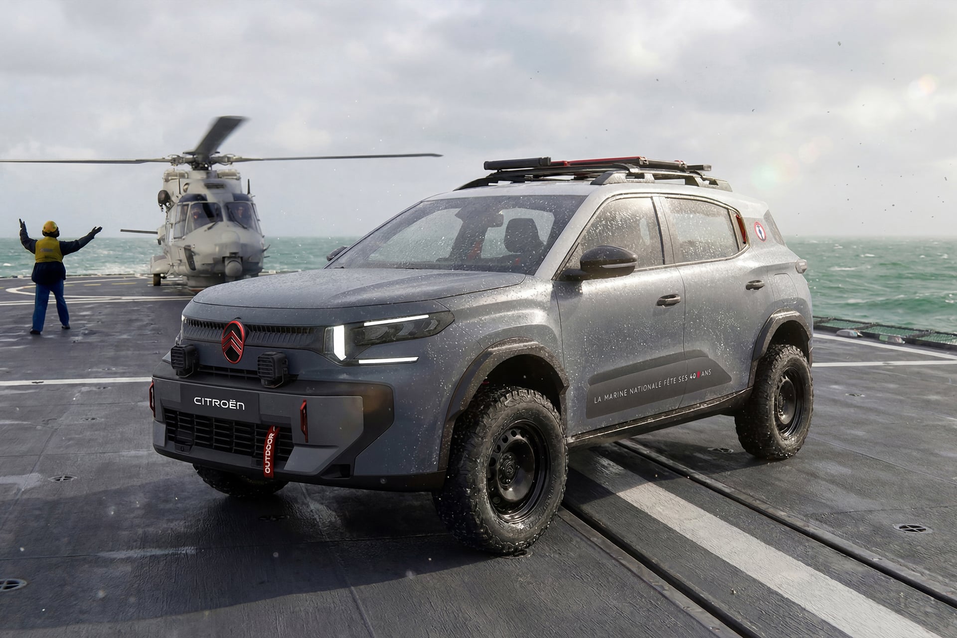 Este Citroën C3 Aircross militar não vai à guerra, mas chama atenção