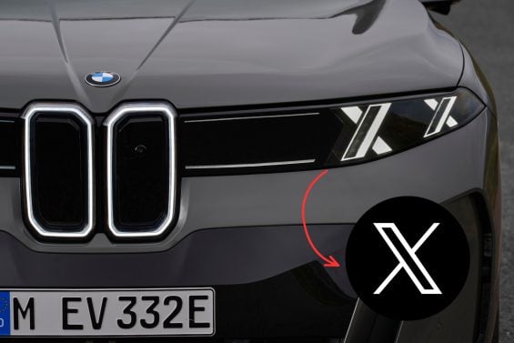 Novo BMW X5 traz o logotipo da rede social X em seus faróis, em ‘homenagem’ que nem a Tesla fez