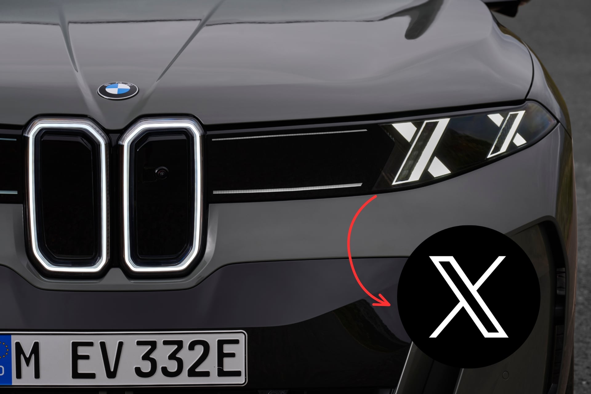 Novo BMW X5 traz o logotipo da rede social X em seus faróis, em ‘homenagem’ que nem a Tesla fez