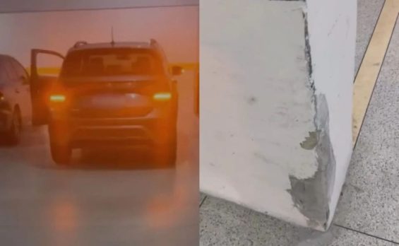 Morador bate carro de R$ 205 mil na garagem e culpa síndica: “Tomado pela fúria”