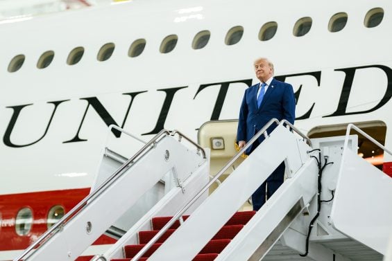 President Donald J Trump tours the new Air Force One at Joint Base Andrews Maryland on Friday June 19 2026 (Official White House Photo by Daniel Torok)