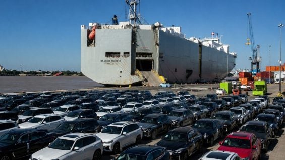 Navio atraca em Itajaí com 769 carros de luxo da BMW e leva porto a novo recorde