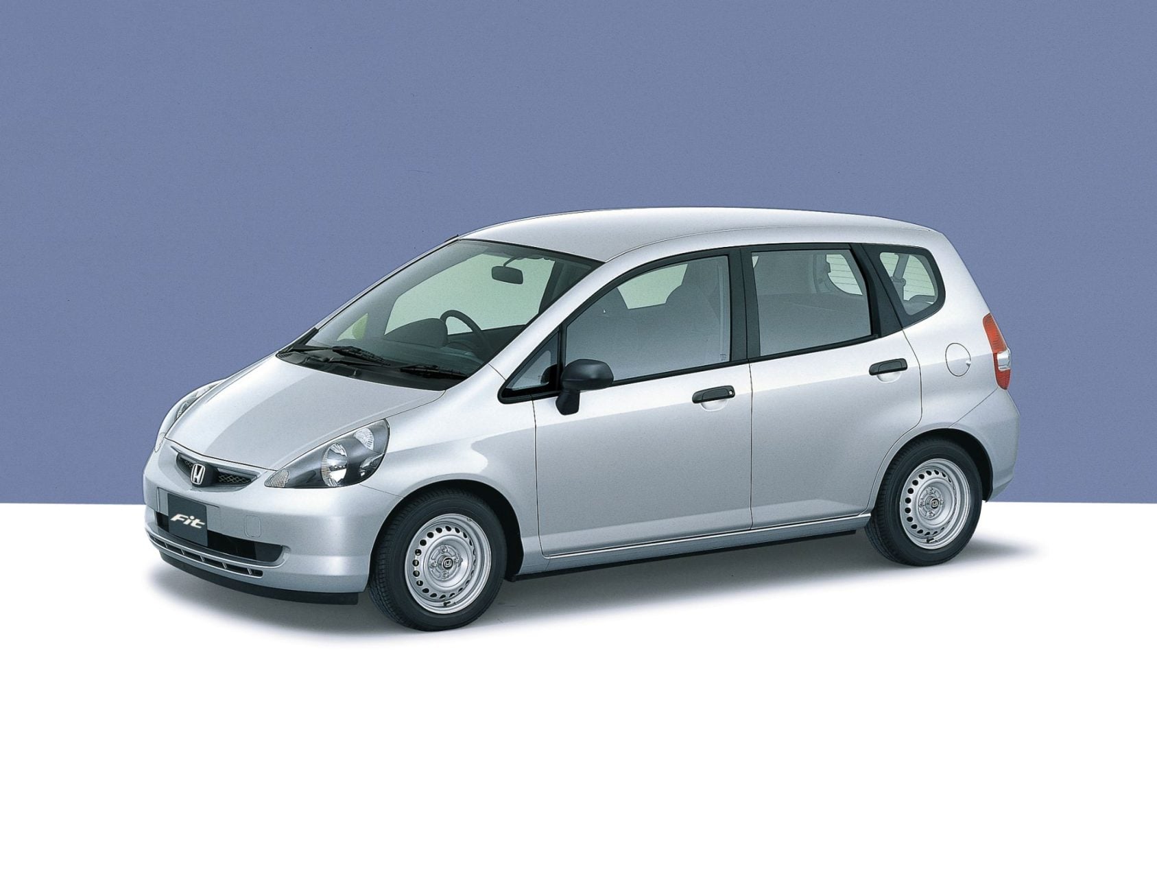 honda fit y 2001 modelo japonês prata frente parado