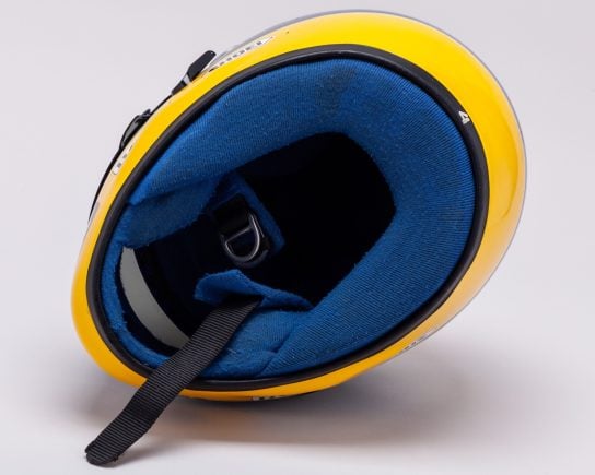 Capacete de Ayrton Senna leiloado na Inglaterra Foto Budds Divulgacao 5