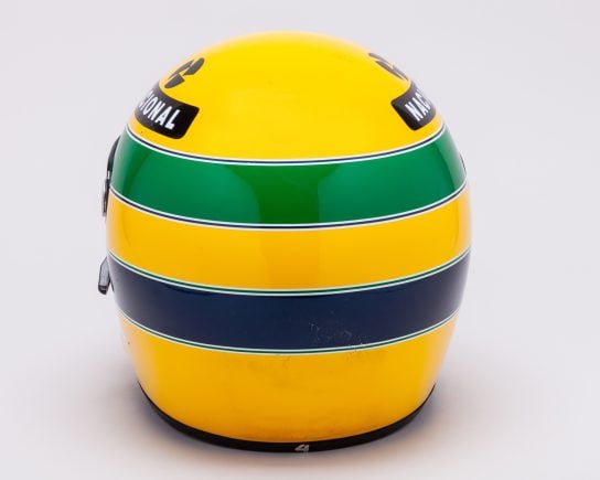 Capacete de Ayrton Senna leiloado na Inglaterra Foto Budds Divulgacao 7
