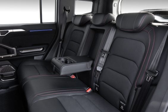 Jetour T2 XWD interior banco traseiro