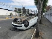 carro capotamento Laisa Grisi TV Paraíba (1)