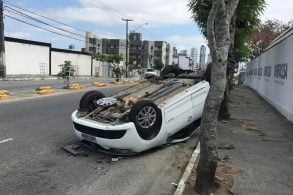 carro capotamento Laisa Grisi TV Paraíba (1)
