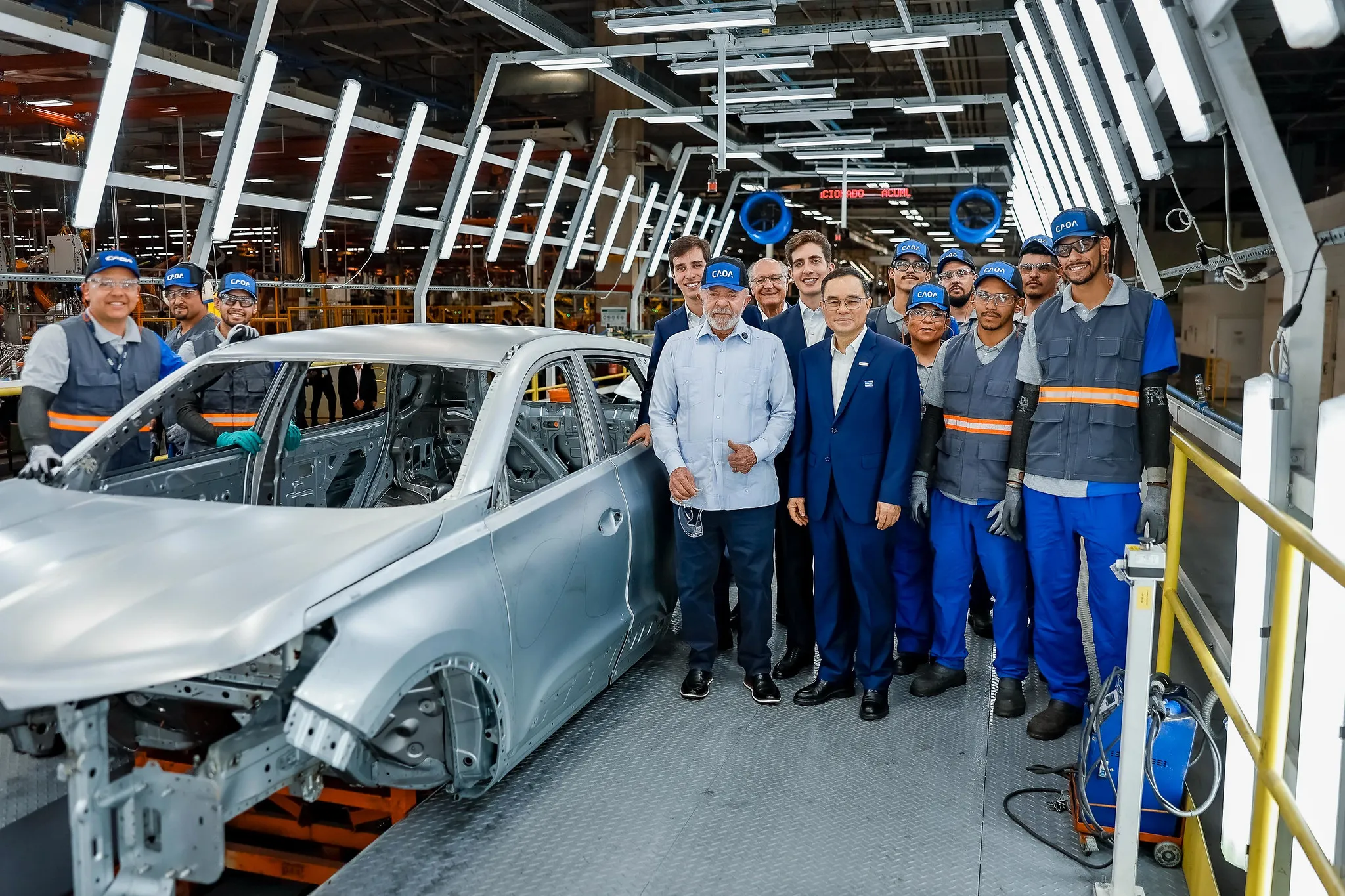 Fabrica caoa changan anapolis goias visita do presidente lula ricardo stuckert