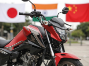 Honda cg bandeira india japão e china