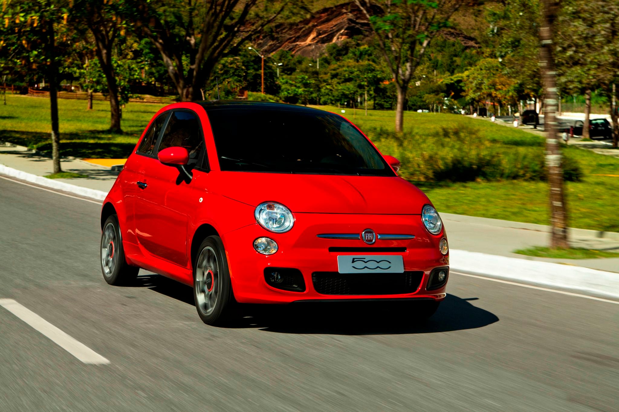 Fiat 500 Sport Air 1 4 16v 2011 vermelho frent