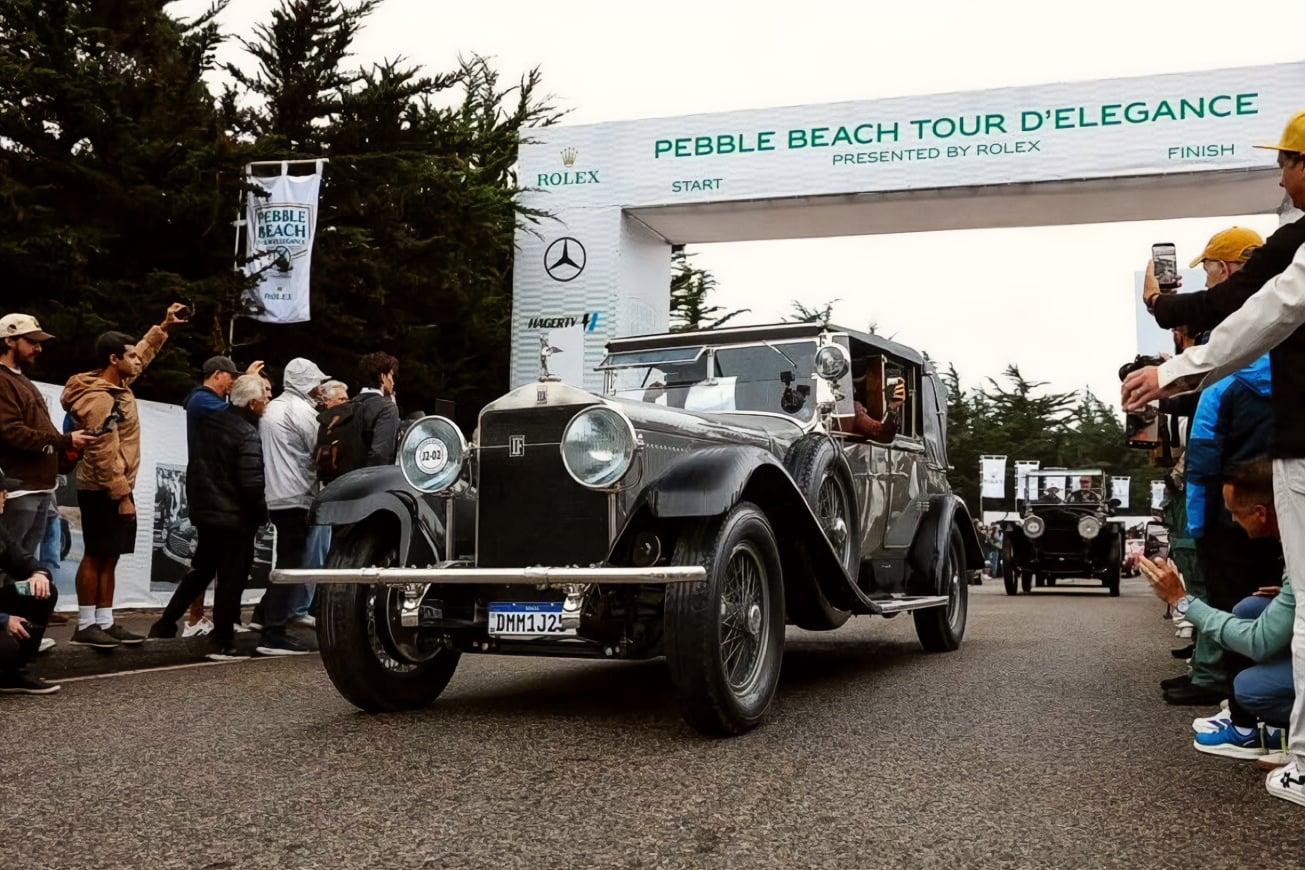 Carro centenário de museu brasileiro ganha prêmio conceituado de elegância automotiva nos Estados Unidos
