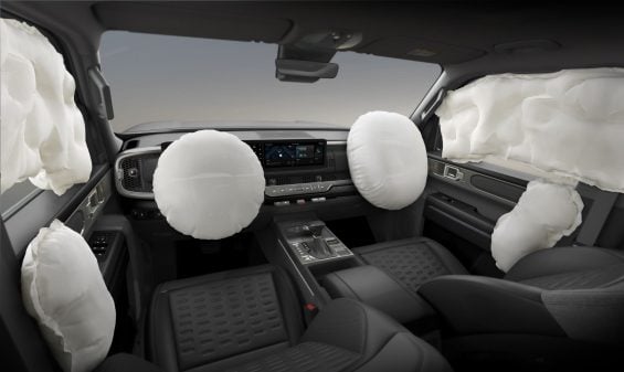 Kia Tasman GL interior airbags