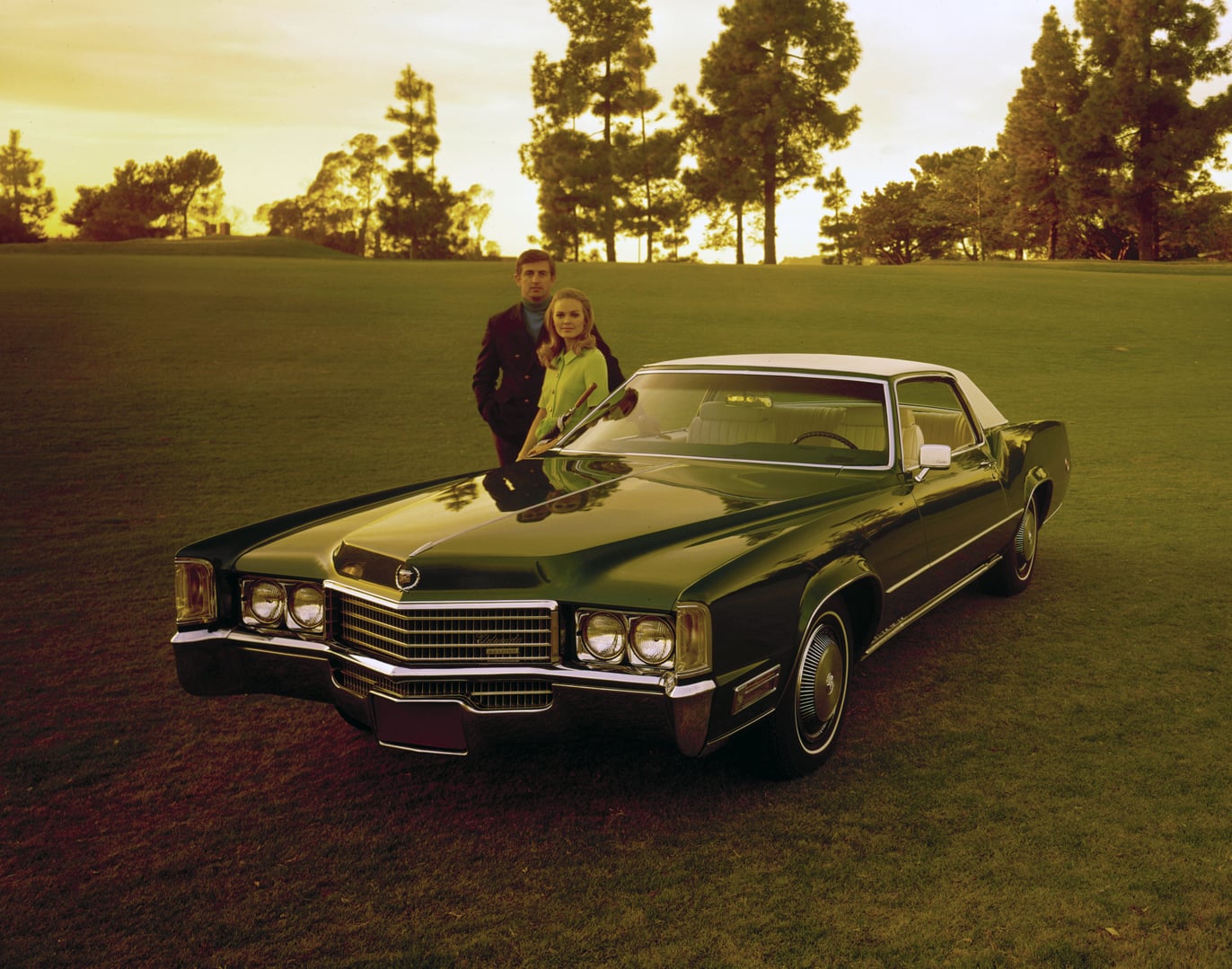 cadillac fleetwood eldorado 1970 verde frente