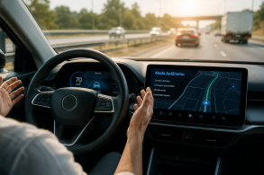 MOTORISTA A BORDO DE CARRO AUTONOMO ChatGPT