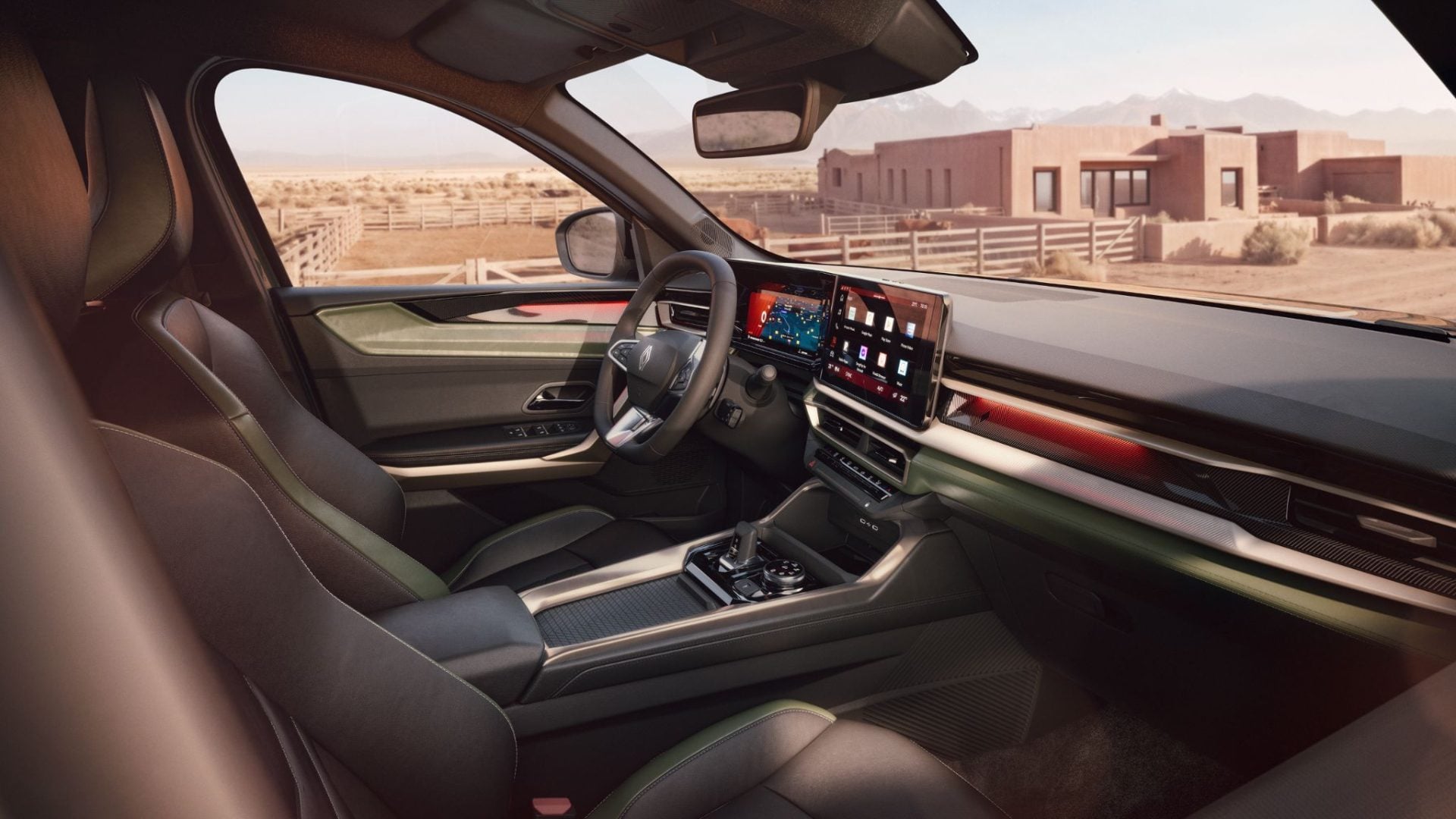 Renault Niagara Outsider 2027 interior painel visto de lado